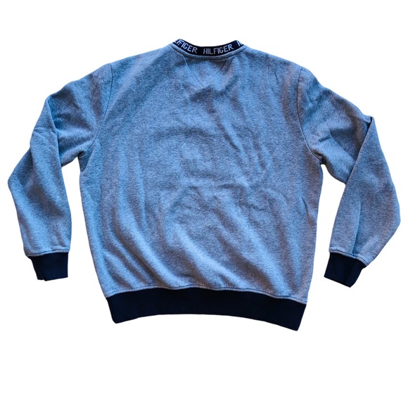 Tommy Hilfiger Y2K Spellout Logo Pullover Sweatshirt Jumper Mens Sz Large Preppy - Picture 5 of 6